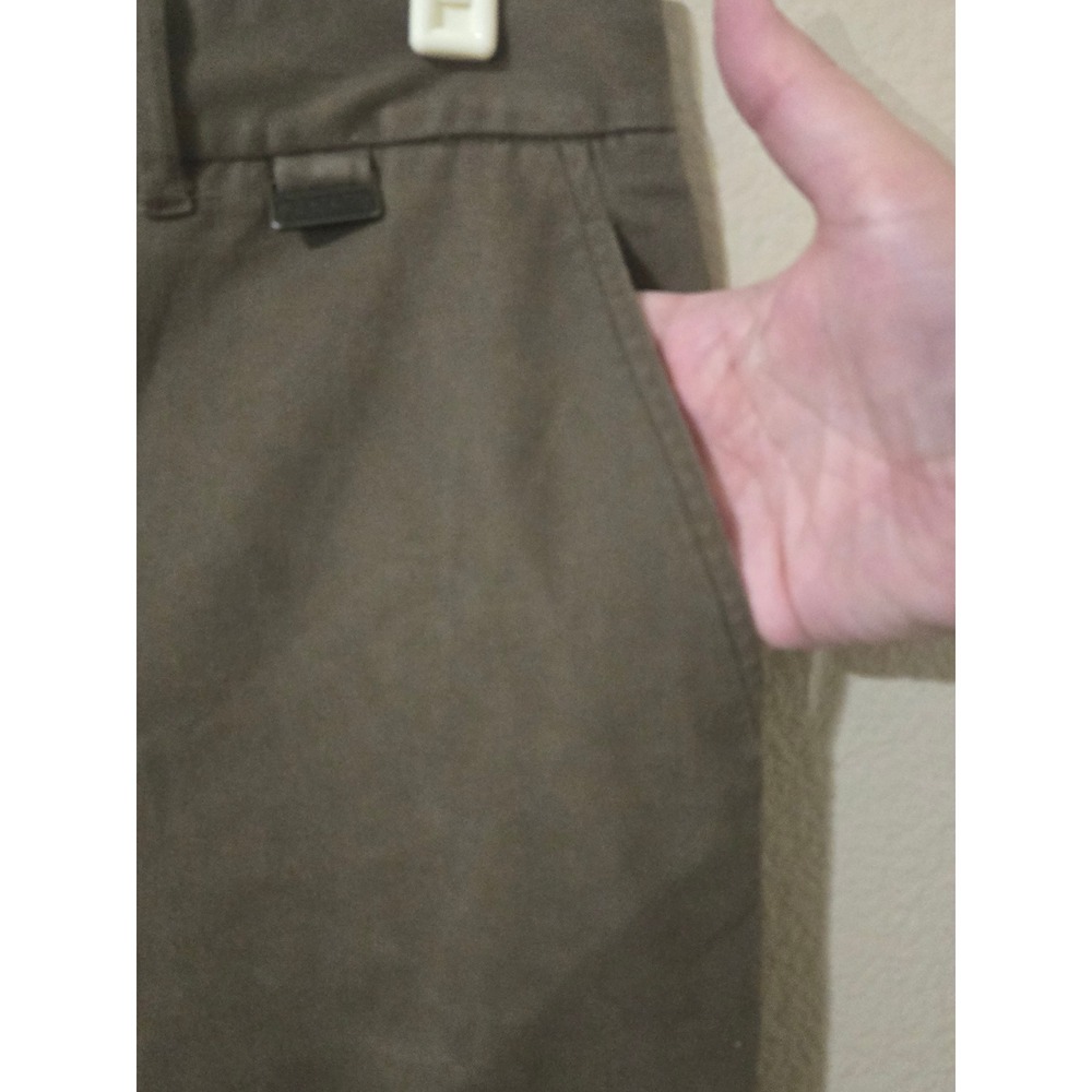 Lauren Ralph Lauren Womens Brown Straight Leg Stretch Cotton Trousers Size 8 - Picture 2 of 6
